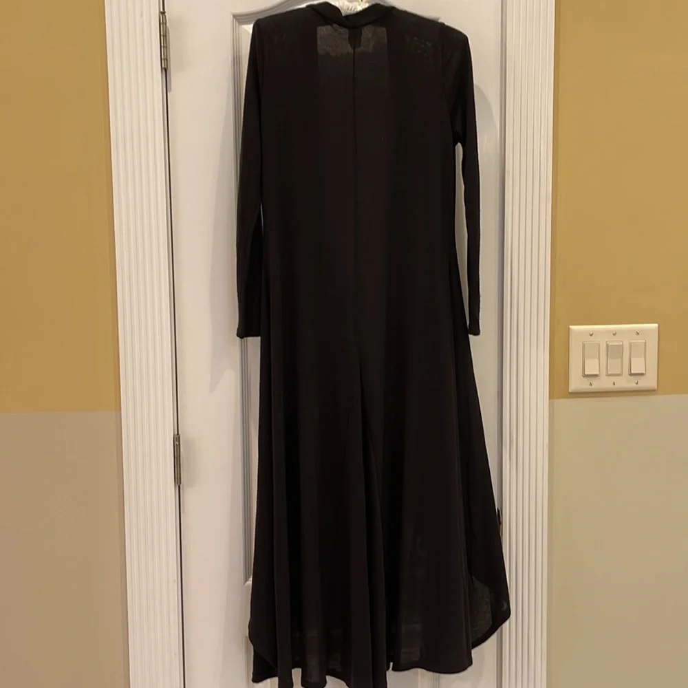 Rebel Sugar long open front cardigan, duster type sweater in size Small,… - Picture 2 of 8